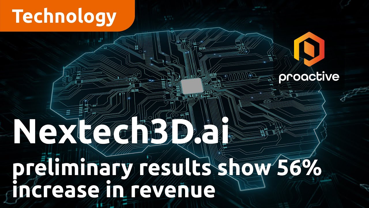 Nextech3D.ai announces preliminary results showing 56% increase in revenue