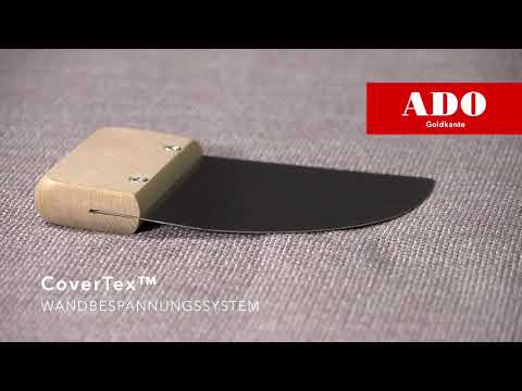 Stoffe statt Tapete – Wände mit Textilien bespannen CoverTex System