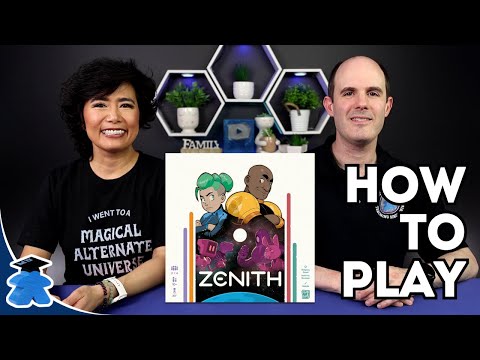Zenith - How to Play. Includes 2/4 Players Mode. Complete, Clear, Concise Board Game Tutorial