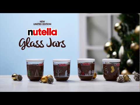 Nutella Limited Edition GLass Jars - Glow in the Dark