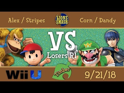 Timber #1 - Alex / Stripes vs Corn / Dandy - Smash 4 Doubles Losers R1