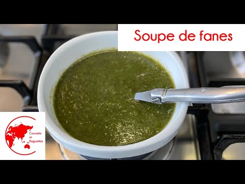 Soupe de fanes carottes céleri - Couverts et Baguettes