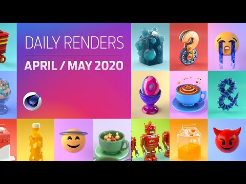 C4D Daily Render Compilation - April / May 2020