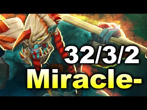 Miracle- 9500 MMR Huskar - 32 kills/24 Min vs N0tail Fn DOTA 2