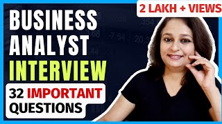 32 Basic Business Analyst Interview Questions : Key Concepts and Best Responses