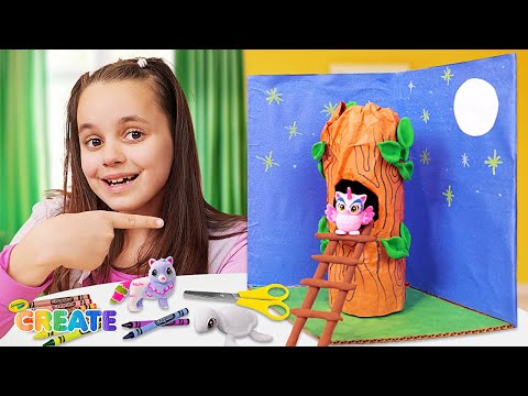 Create, Play & Learn! 🏡 Build and Decorate an Animal Treehouse with Scribble Scrubbies!