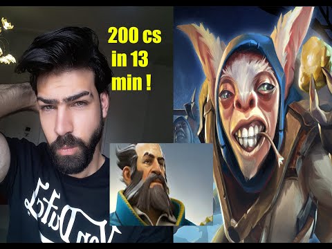 200 cs in 13 min !  Meepo vs kunka ez !has no counter with me  never lose meepo again ez boost mmr!