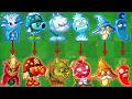 Pvz 2 Discovery All Plants Have Same Shape Same Skill Team BLUE Vs RED