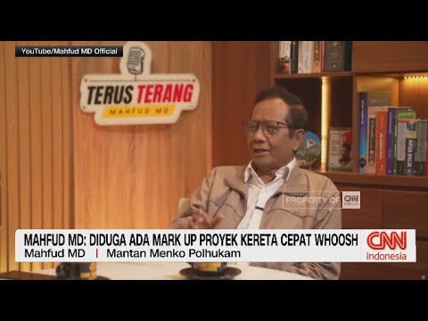 Mahfud MD: Diduga Ada Mark Up Proyek Kereta Cepat Whoosh