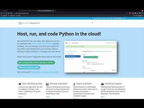 02 Getting Started With Python Anywhere