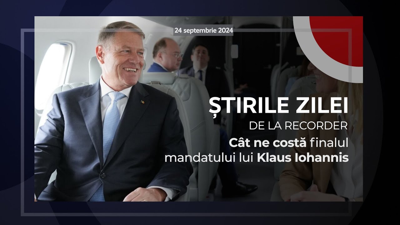 24 SEPTEMBRIE 2024. Cât ne costă finalul mandatului lui Klaus Iohannis
