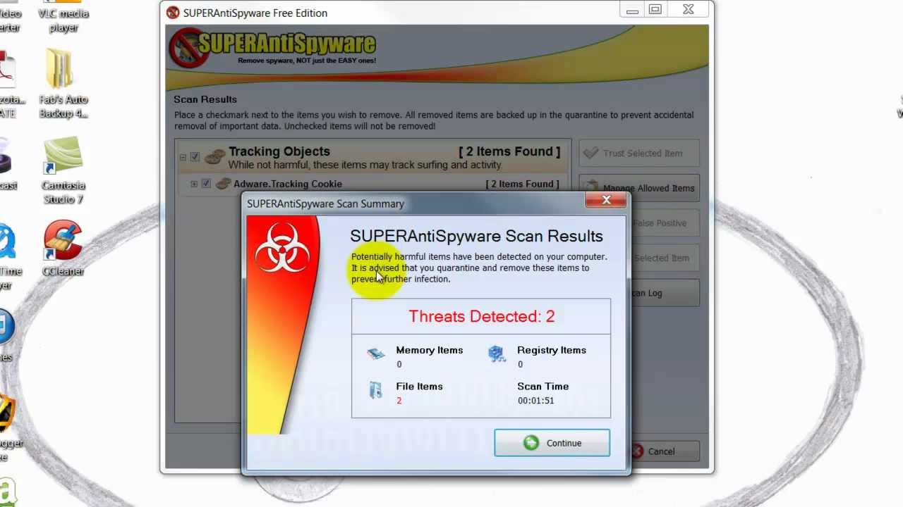 Removing Spyware with Superantispyware