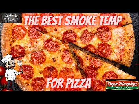 Papa Murphy’s pizza on Traeger grill - the best smoke pizza - take and bake pizza