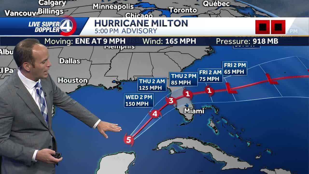Milton forces storm, surge watches in South Carolina