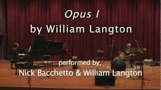 Opus I by William Langton