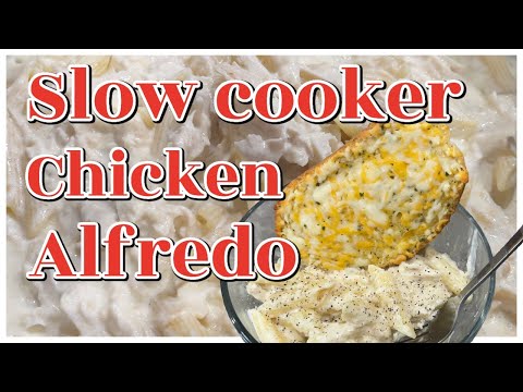 The BEST Slow Cooker Chicken Alfredo | Easy Dump & Go Crockpot Dinner Recipe