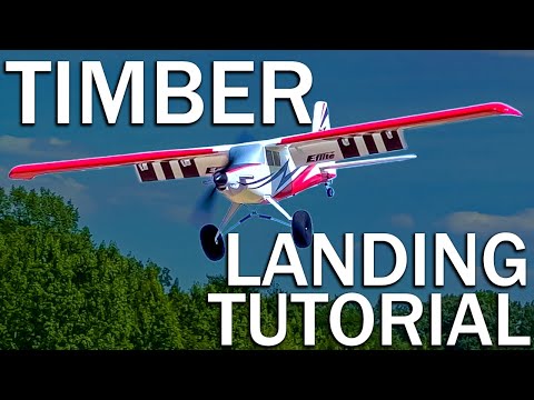 Learn How To Land HIGH WING RC Planes (E-flite Turbo Timber Landing Tutorial)