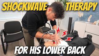 CRACKS and SHOCKWAVE THERAPY For His Lower Back Issues! | Full Chiropractic Treatment With Dr. Tyler