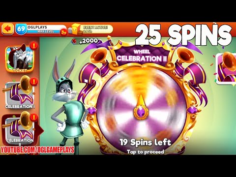 25X CELEBRATION AND EVENT WHEEL SPINS  - LOONEY TUNES WORLD OF MAYHEM 502