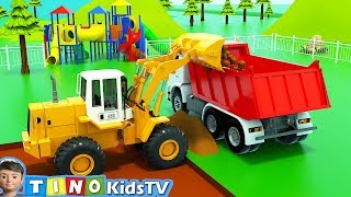 Download lagu Bulldozer, Wheel Loader and Dump Trucks for Kids | Playground Repair for Children mp3