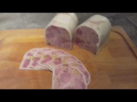 Bierschinken Pastete im Speck-Mantel