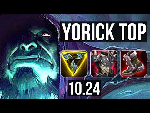YORICK vs WUKONG (TOP) | 1300+ games, Rank 9 Yorick, 1.1M mastery | BR Master | v10.24