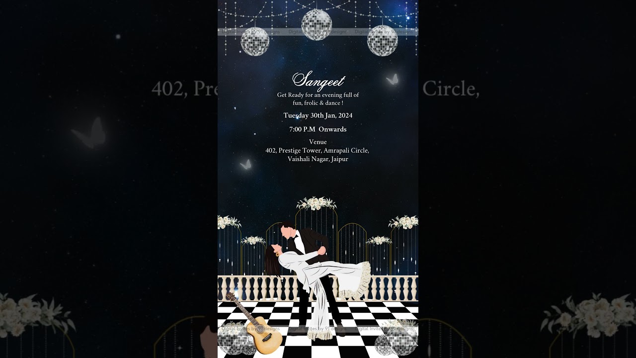 Elegant Cream & Rose Gold Wedding Card