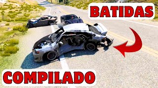 Super Compilado - Só Batidas!!! Beamng Drive com I.A. Realistic Crashes.