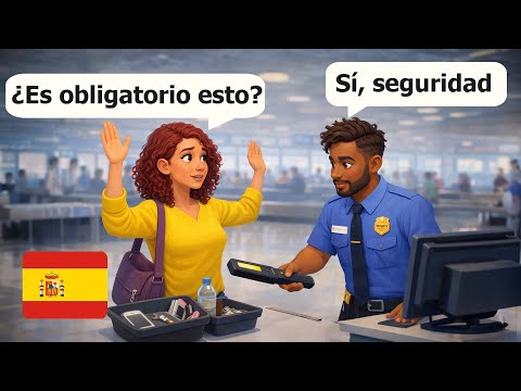 30 minut španělských dialogů na cesty (úroveň A1-A2) Dialogy na letišti