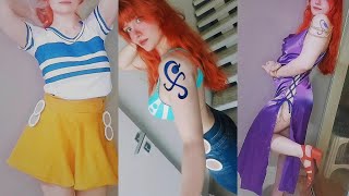 I Tried to make Several Cosplays of Nami with what I had at home | One Piece Cosplay