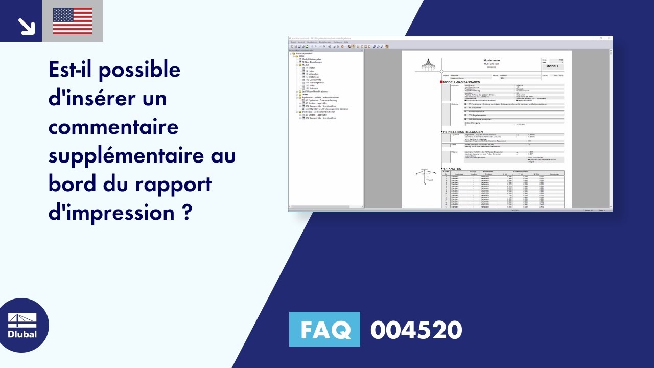 FAQ 004520 | Est-il possible d&#39;insérer un commentaire supplémentaire au bord du rapport d&#39;impression ?