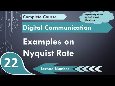 Examples on Nyquist rate and Sampling Theory in Digital Communication by Engineering Funda