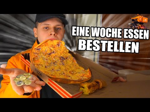 Eine Woche lang nur ESSEN BESTELLEN🤤🚴🏼 - SELBSTEXPERIMENT⭐(SEHR TEUER💰)