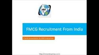 FMCG Recruitment Agency in India