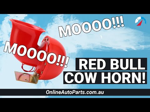 12v Red Bull Cow Horn