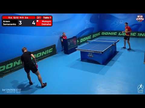 10:00 Artem Semenenko 3 - 1 Maksym Deineha West 1 WIN CUP 08.11.2022 | TABLE TENNIS WINCUP