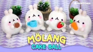 몰랑몰랑 몰랑이 케익볼 만들기! How to Make Molang Cake Balls! - Ari Kitchen