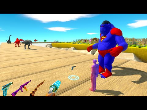 FPS AVATAR & SUPERMAN GORO RESCUE MISSION - Animal Revolt Battle Simulator