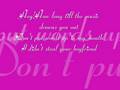 Ashlee Simpson-Boyfriend lyrics 