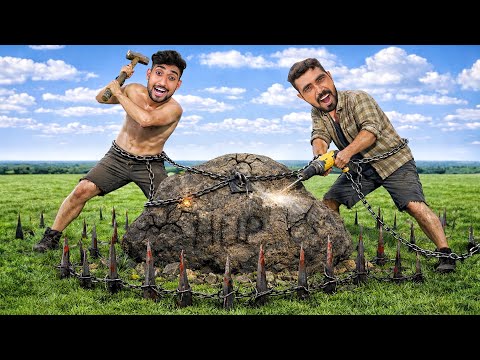 Giant Rock Breaking Challenge