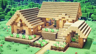 Download lagu Minecraft: How To Build a Oak Wooden Survival House mp3
