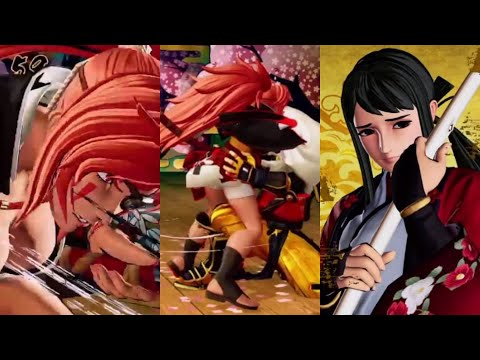 SAMURAI SHODOWN Baiken Vs Hanzo Hattori and Hibiki Very Hard AI and Ghost Battle