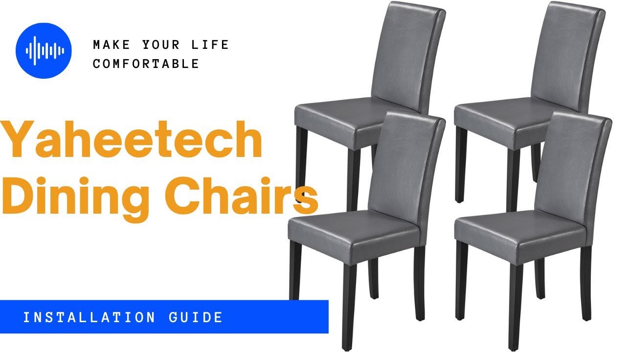 Watch video Yaheetech Faux Leather Dining Chairs Installation Guide #diningchair Now Yaheetech Faux Leather Dining Chairs Installation Guide #diningchair