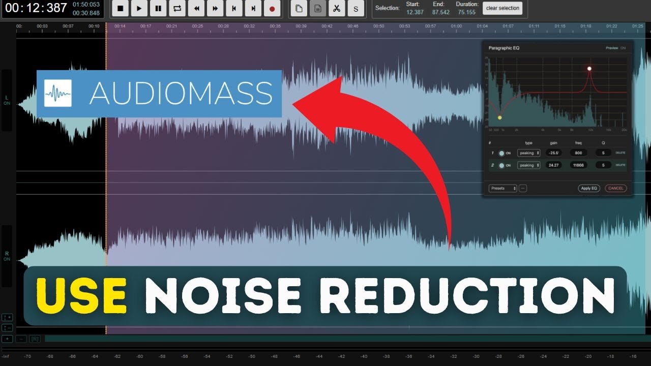 How to Use Noise Reduction in AudioMass 2025?