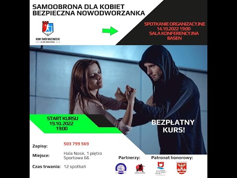 tv.nsk.pl [Samoobrona dla Kobiet Bezpieczna Nowodworzanka] Klub Bokserski Nowy Dwór Maz. 2022-10-14