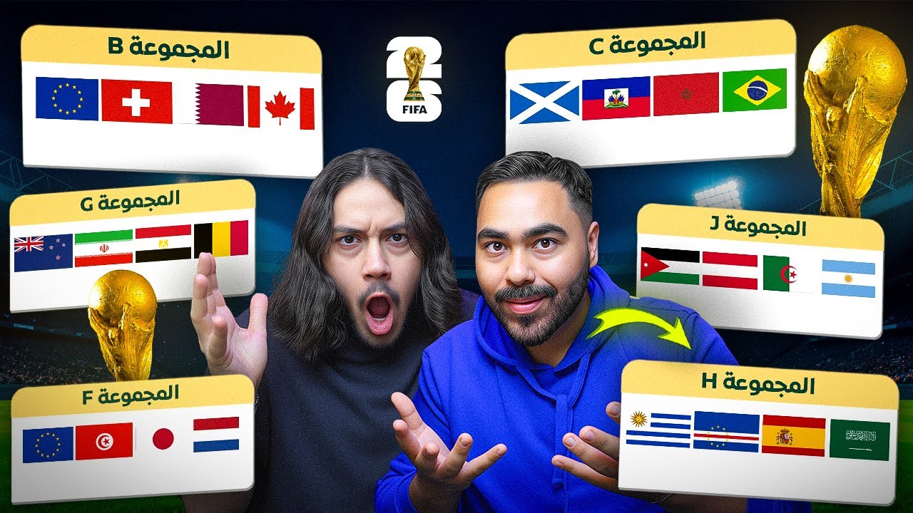 قرعة كأس العالم 2026.....ردة فعلنا على مجموعة المنتخب السعودي 🔥🔥