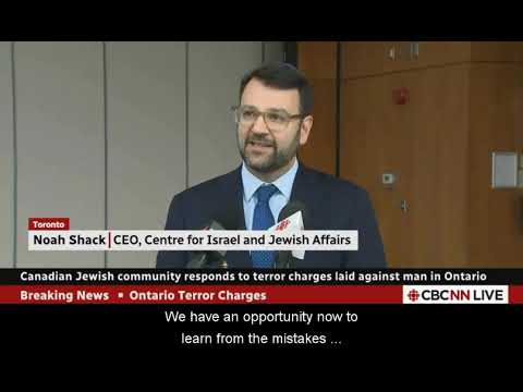 CIJA CEO speaking at a press conference about  Project Neapolitan Arrests in the GTA (Dec  19, 2025)