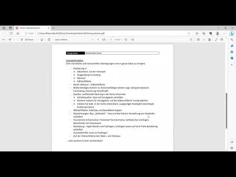 Karten interpretieren (Beispiel: Mössingen) - ausführliche Erklärung (mit Musterlösung)