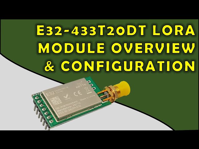 Vídeo relacionado con EBYTE Placa de Prueba USB 433MHz 470MHz E32-400TBL-01 Módulo inalámbrico UART E32-400T20S