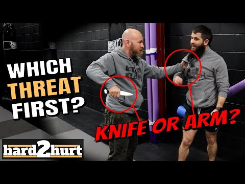 Self Defense against a Knife Attack When They Grab and Stab!